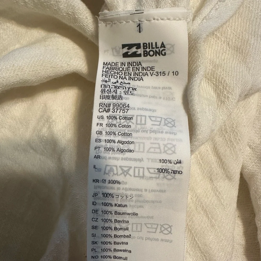 Billabong Tie/Wrap Bell Sleeve Top - Picture 6 of 6